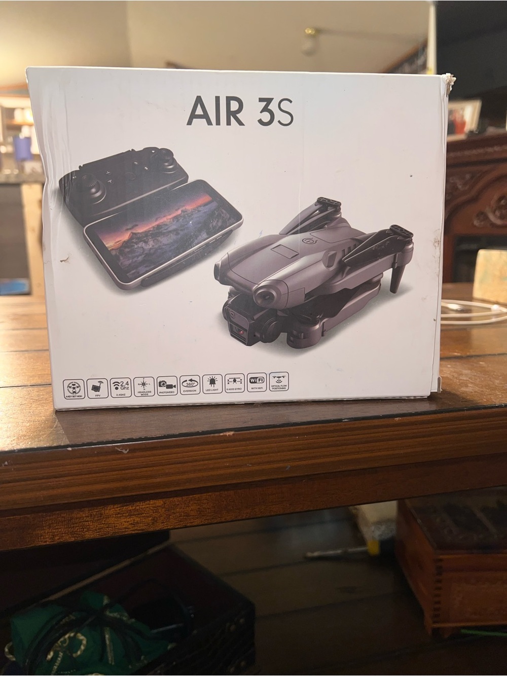 Air 3S Foldable Drone with Remote - Black